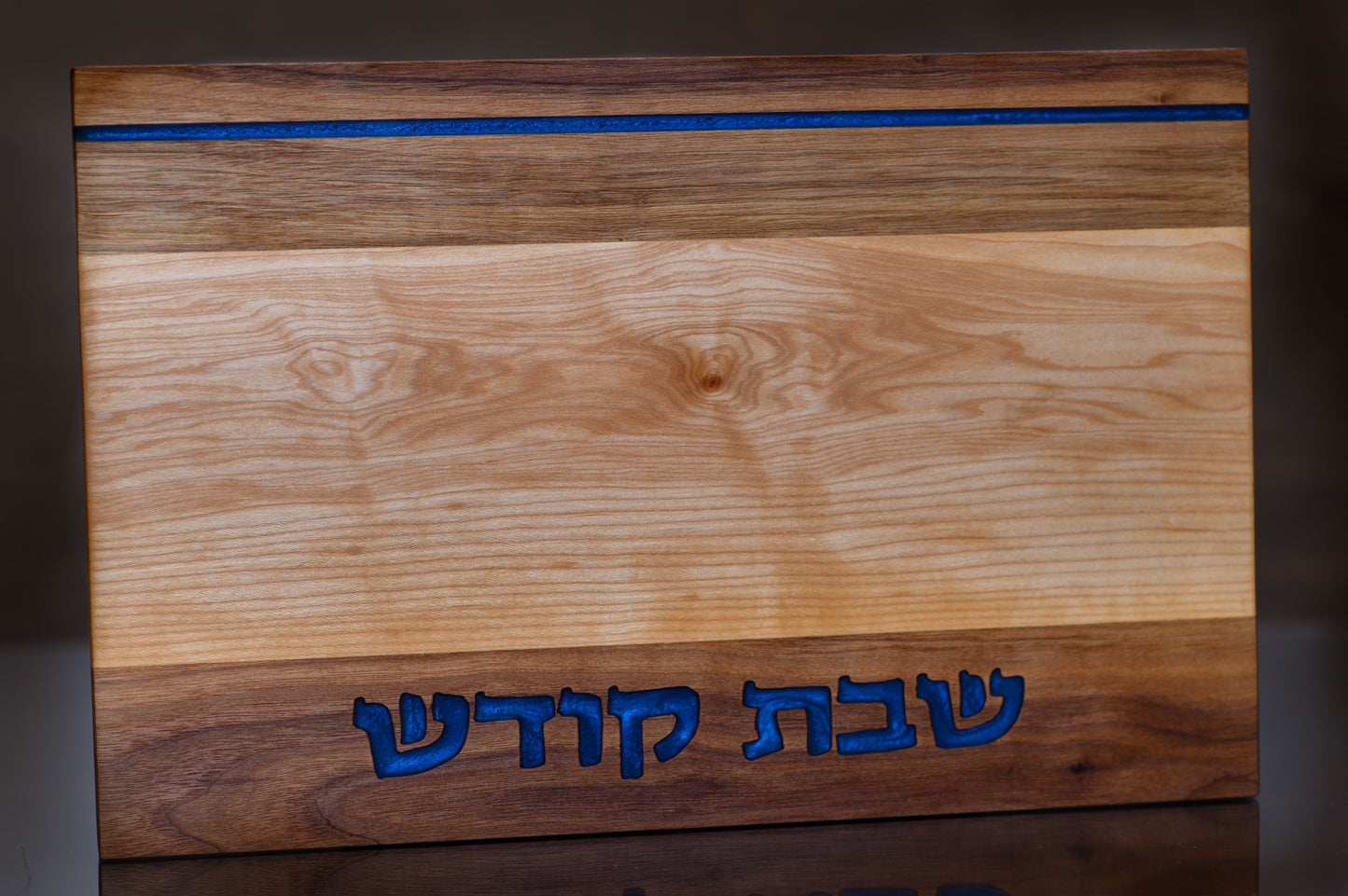 Walnut Maple & Blue